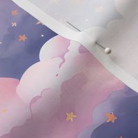 Pink Clouds & Stars - large