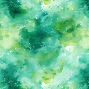Green Watercolor Abstract Paint 