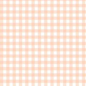 Peach Gingham - Cheerful Ocean Creatures Coordinate - Small