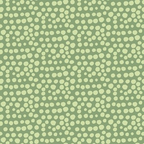 Scandi Leaf Green Dots