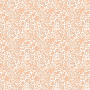 Pantone abstract flowers in peach fuzz S