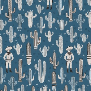 Cactus cowboy in blue M