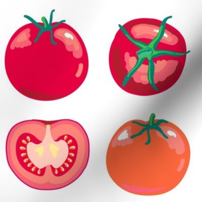 tomato polka splat - large scale