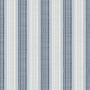 Textured Blue and Off White Stripes Extra Large Scale
