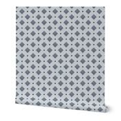 Modern Abstract Woven Diamond Geometric Shapes on Faux Linen Texture