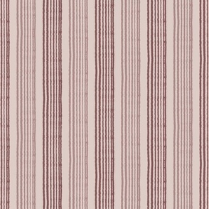 Textured Mauve and Dusty Rose Stripes Extra Large Scale