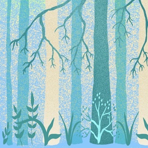 Serene Forest Mural 2