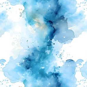 Blue Abstract Paint 