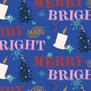 Merry and Bright Christmas in Blue