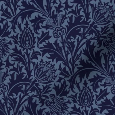  morris thistle wallpaper blue