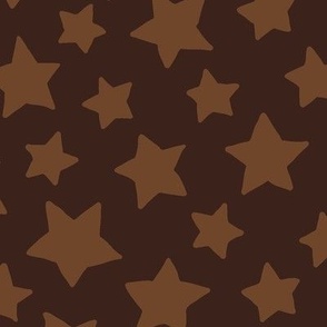 Large stars / brown stars on a darker brown ground