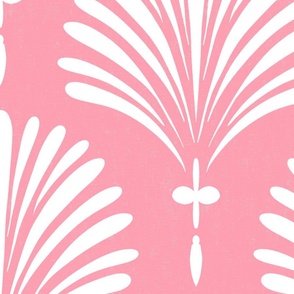 Large Scale Fan Wallpaper Pink