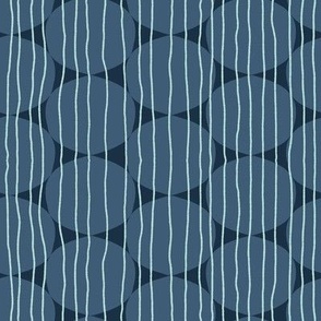 Spotted Stripes - Ocean Blue