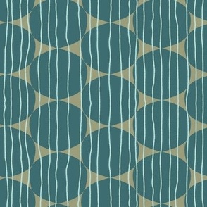 Spotted Stripes - aqua