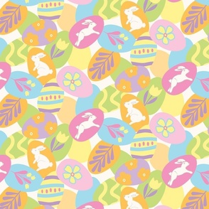Frolicking Bunny Easter Eggs