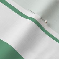 Green and white 2 inch stripes