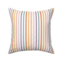 (S) Retro rainbow stripes, summer pastel multicolor, small