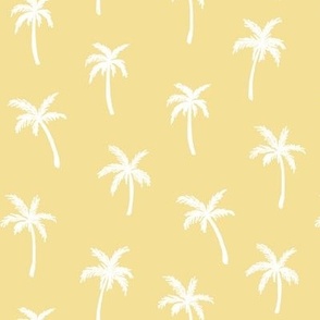 (L) Surf sun Palm Trees on lemon meringue yellow Largre scale