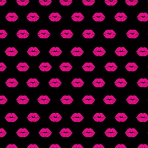 Pink-Lips-on-black-8x8