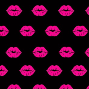 Pink-Lips-on-black-16x16