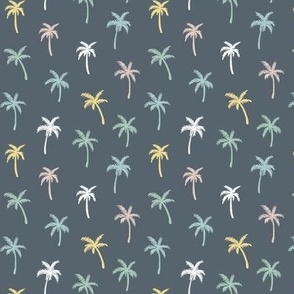 (M) Surf sun Palm Trees on stormy weather gray Medium scale