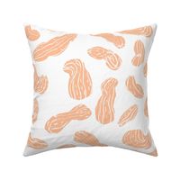 Blockprint Peanuts Nutcracker Suite in Peach Fuzz on White