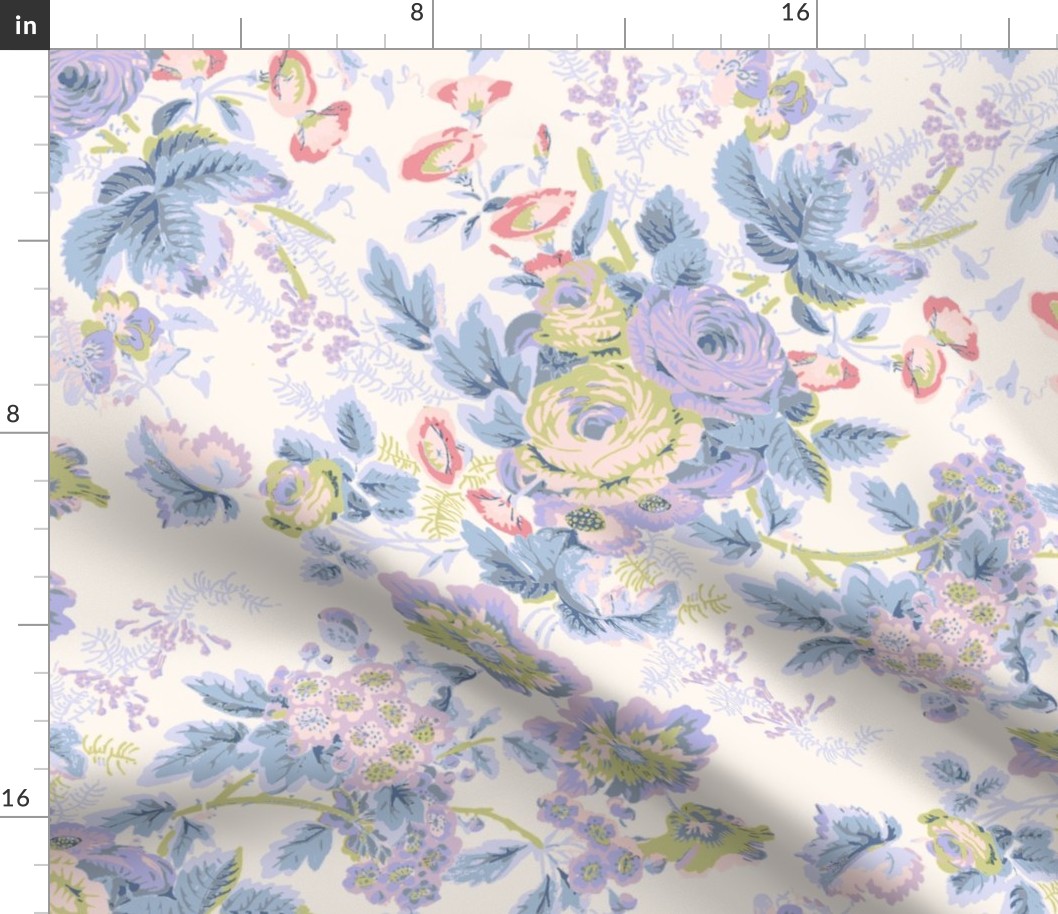 English Chintz Color Lavender and Pear