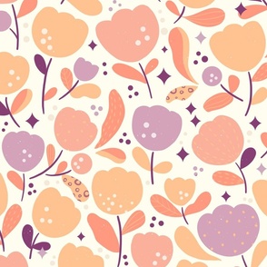 Regular Scale // Tulips // Peach Lavender // Floral