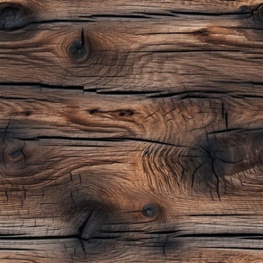 Distressed Wood Bark V.2 - Brown Wallpaper-New
