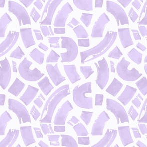 Abstract serene brushstrokes In digital lavender 