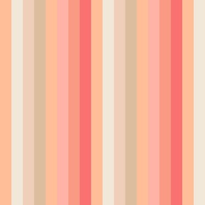 Peach Fuzz vertical stripe 8x8