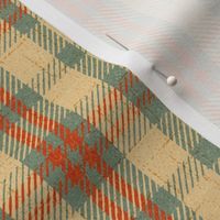 North Country Plaid - large - light gold, sage, and scarlet 