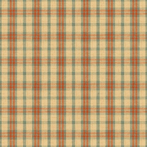 North Country Plaid - large - light gold, sage, and scarlet 