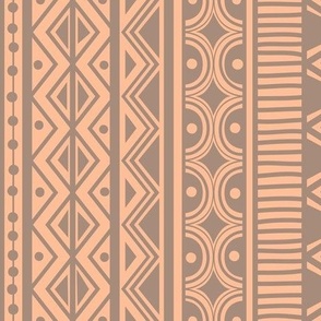 Geometric Block Print  #2 - Peach Fuzz - Pantone Color of the Year 2024