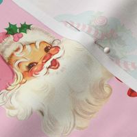  Santa and Candy Canes Pink