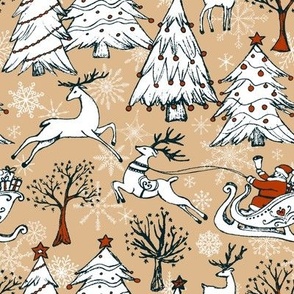 vintage-christmas-forest