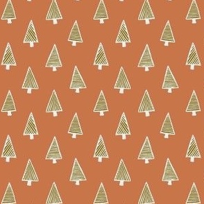 orange-fir-trees