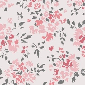 (L) Rose Bouquets in Pink and Grey | Large Scale