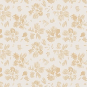 (L) Soft Gold Yellow Flower Petals | Large Scale
