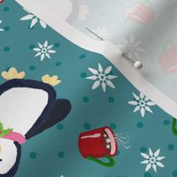 Christmas Penguins and Cocoa 
