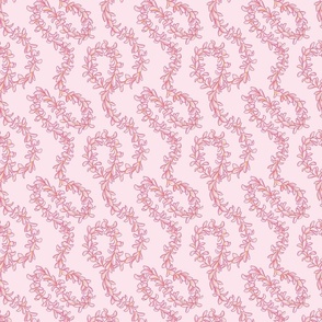 MINI-Flowy Pink Lei Plumeria on Pink