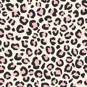 Black Pink Leopard Fabric, Wallpaper and Home Decor