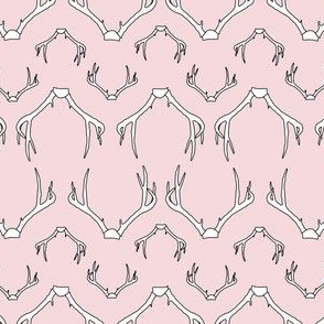 Antlers Baby Pink