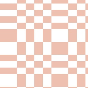 soft pink abstract checker  