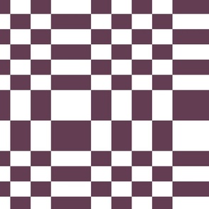 Checkerboard abstract checker in plum purple 