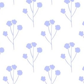 Gypsophila Babies Breath floral in light purple, lavender