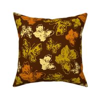 Brown Retro Vintage Style Butterflies