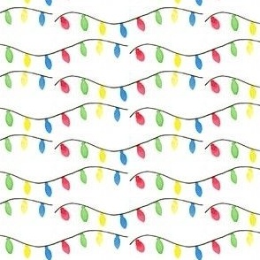 Colorful Christmas Light String Pattern