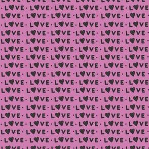 Love Valentines Day Fuschia Handwritten (Medium)