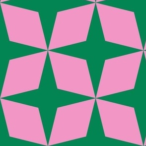 pink green simple star
